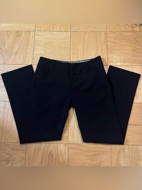 Alice + Olivia x Theory Black Pants with Striped Waistband